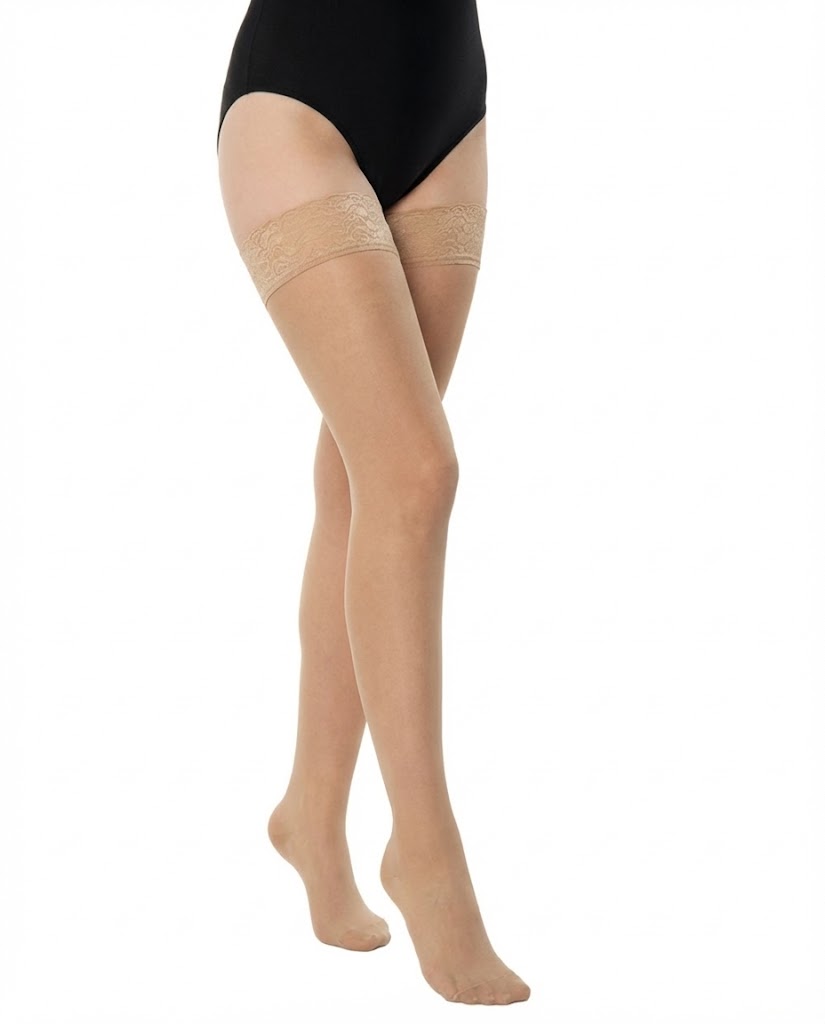 جوارب الدوالي حتى الفخذ (مغلقة الأصابع)